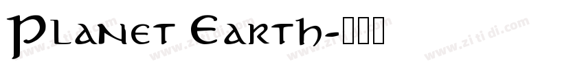 Planet Earth字体转换
